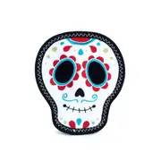 ZippyPaws Z-Stitch Santiago the Sugar Skull Plush Squeaker Toy for Dogs