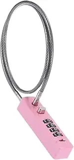 GAROZATION Portable Combination Cable Lock Versatile Theft for Electric Bike Baskets Helmets Cabinet Doors Splashproof Long Wire Bike Lock