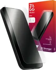 ZAGG Glass+ Screen Protector for iPhone 16 Pro – 3X Stronger Tempered Glass w...