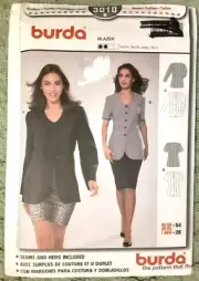 Burda Sewing Pattern 3010 Misses' Jacket Blazer Craft Project (H)