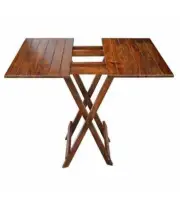 Wood Square Folding Coffee Garden Outdoor Table Furniture Home Decor