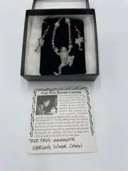 Cavin Richie Tree Frog Necklace Earrings Set Bronze Casting Amazonite Sterling