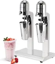 Double-Head Milk Shaker Machine,560w Milkshake Maker Blender, Two-Speed Speed Regulation Stir Evenly, with 850Ml Graduated Cup X2, Electric Milkshake Maker for Commercial and Home Use