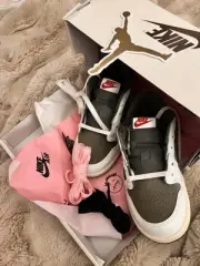 Air Jordan 1 Low OG SP Travis Scott Medium Olive DO5441-200 Toddler Size 10c