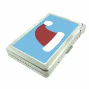 Santa Hat Em1 Cigarette Case with Built in Lighter Metal Wallet