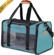 Airline Approved Soft-Sided Pet Carrier, Collapsible for Medium Puppies & Cats