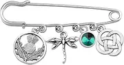 [UJIMS] Outlander Merch Scottish Thistle Dragonfly Theme Brooch Kainan and Freya Fans Gift Claire Jamie Fraser Lover Gift