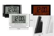 SEIKO LCD Beep alarm clock Calendar Thermometer Hygrometer Snooze Light QHL095