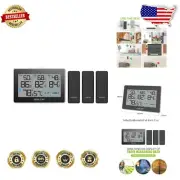 Portable Touch Screen Weather Monitor - Wireless Indoor Outdoor Humidity Control