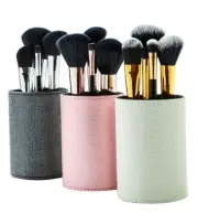 NEW Luxury Let's Make Up Kabuki Contour Brushes Set w/ Stunning Holder