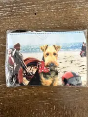 Blossom Collection Airedale Welsh Terrier Dog Coin Purse 5.25x3.75 Wallet