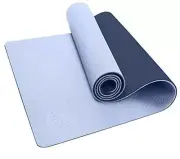Yoga Mat Non Slip Textured Surface Eco Friendly Yoga Matt with Carrying Gray