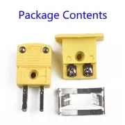 K Type Thermocouple Miniature Sockets Panel Mount Alloy Connector Tool Kit
