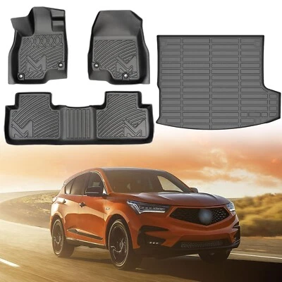 TPE Automotive Floor Mats & Cargo Liner Custom for 2019-2025 Acura RDX, All W...