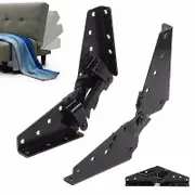 Adjustable furniture hinge, folding bed, lazy sofa joint, 3-position angle mechanism, bracket, 2 sets