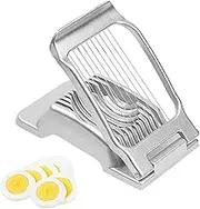LxcshLjx Egg Slicer for Hard Boiled Egg, Aluminum Alloy Cutter Egg Slicer Cutter Multi, Strawberry Slicer, Heavy Duty Fruit Cutter with Stainless Steel Wire for Cutting Salads Sandwiches Spam Mushroom