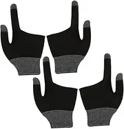 Anneome Touch Screen Gaming Gloves 2 Pairs Graphene Fingertips for Mobile Billiards
