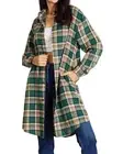 Double Take effortlessly elegant plaid collared shirt in Green
