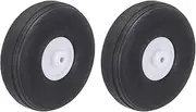sourcing map RC Airplane Wheels 1.77"x 0.59"x 0.08" OD RC Airplane,Aircraft PU Sponge Wheels,Tire Tail Wheel RC Aircraft Foam Wheel Replacement for DIY RC Model Plane Aircraft Pack of 2