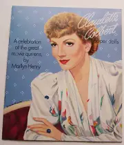 1994 CLAUDETTE COLBERT Paper Dolls Punch-Press-Out NEW Unused Marilyn Henry