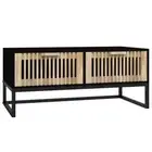 Coffee Table Side Sofa Table Telephone Stand Engineered Wood and Iron vidaXL