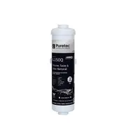 PURETEC X4 Replacement Cartridge - Inline/External Fridge Silver Impregnated Filter - 1 Micron