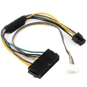 30CM Modular Power Supply Cable ATX 24Pin 24 Pin Female to 6Pin 6-Pin Male 6Pin Connector for Elite 8100 8200 8300 Black