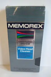 Memorex VHS VCR Video Head Cleaner Non-Abrasive Wet Head Cleaning System NEW