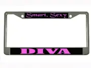 Smart Sexy Diva Design Car License Plate Frame Auto Tag Holder