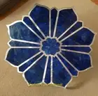 Lapiz Lazuli table, Square Dining Table, Coffee Table, Handcrafted Stone table