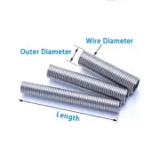 Hookless Tension Spring Stainless Steel Extension Springs Wire Dia 2mm