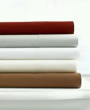 Fairfild Square 200TC Cotton Blend King 6 Piece Sheet Set: Red - NIP