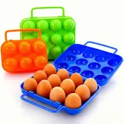 2/4/6/12 Grid Egg Storage Box Portable Egg Holder Container For Outdoor Camping Picnic Eggs Box Case Kitchen Organizer Case Food Storage Containers