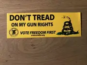 NRA NATIONAL RIFLE ASSOCIATION GUN RIGHTS 2nd AMENDMENT STICKER US