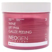 Dermalogy Lift Pha Gauze Peeling - Wine by Neogen for Unisex - 30 Count Pads