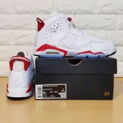Nike Air Jordan 6 Retro GS Size 6Y / Womens 7.5 Red Oreo White Black 384665-162