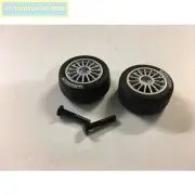 W9926 Scalextric Front Wheels + Hub Pins Mercedes Benz SLR McLaren 722 GT DPR