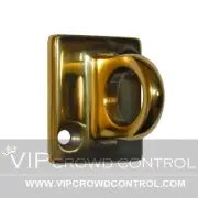 ROPE STANCHION WALL PLATE, GOLD FINISHED, VIP CROWD CONTROL