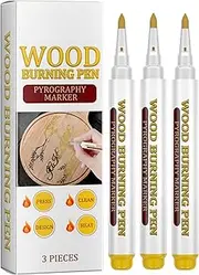 Wood Burning Marker - Scorch for Wood Burn | Wood Burning Tool | Quick Scorch Marker | Waterproof Scorch | Oil-Based Ink Wood Painting Tool for Walnut, Basswood, and Birch