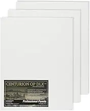 Centurion Deluxe Professional Oil Primed Linen Canvas Panels - 6x9" - 3 Pack of Linen Canvases for Painting, Artwork and More