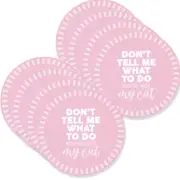 8x Splosh Pet Lovers 10.5cm Don't Tell Me Round Ceramic Coaster Table Pad