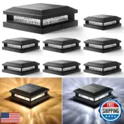 8-Pack Solar Post Lights, 2-Colors Mode 16LEDs Outdoor Decorative Post Cap Li