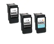 (2 black 1 color)PG645XL CL646XL Ink Cartridge for Canon PIXMA MG3065 TR4560 TS3160 TS3165 TS3166