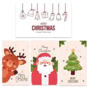 Christmas Holiday Greeting Card for Packaging 50Pack