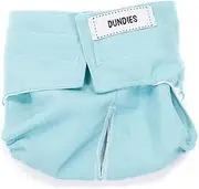 Dundies Soft Blue All in One Nappy (AIO) No Tail Hole S