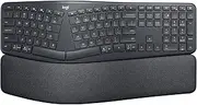 Logitech ERGO K860 Wireless Ergonomic Keyboard - Split Keyboard, Wrist Rest, Natural Typing, Stain-Resistant Fabric, Bluetooth and USB Connectivity, Compatible with Windows/Mac