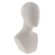 Male Canvas Cork Block Mannequin Head for Wig Making Jewelry Scarf Display Stand