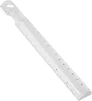 Straight Ruler 2X Magnifying Bar Geometry Tool Measuring Tool