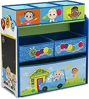 Delta Children Design & Store 6 Bin Toy Storage Organizer - Greenguard Gold Certified, CoComelon