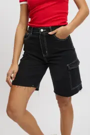 Black Relaxed Shorts - Size 16XL, Women's Relaxed Short